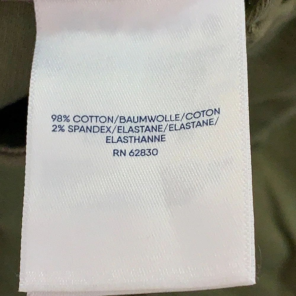 Lands End Mens 46 Green Traditional Fit Stretch Cuffed Chino Pants New